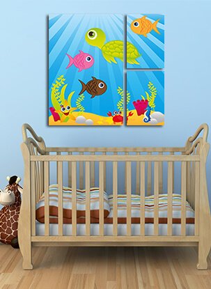 Split canvas prints - Wall 1